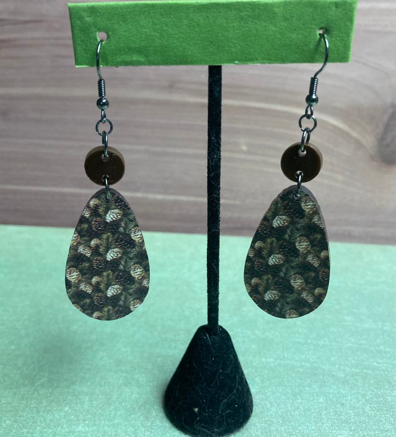 Pinecone Dangle Earrings