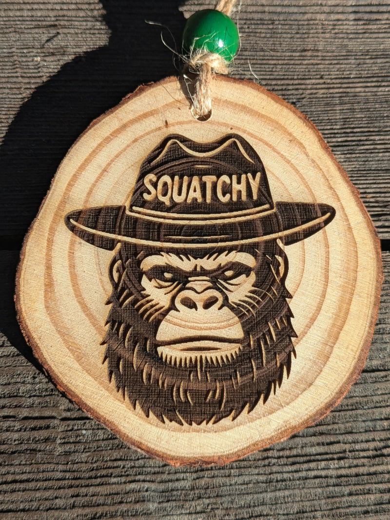 Squatchy Wood Ornament