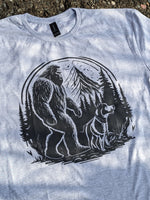 Bigfoot & Dog Campfire T-Shirt