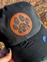 Paw Mountain Distressed Patch Hat