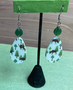 Moose & Tree Earrings