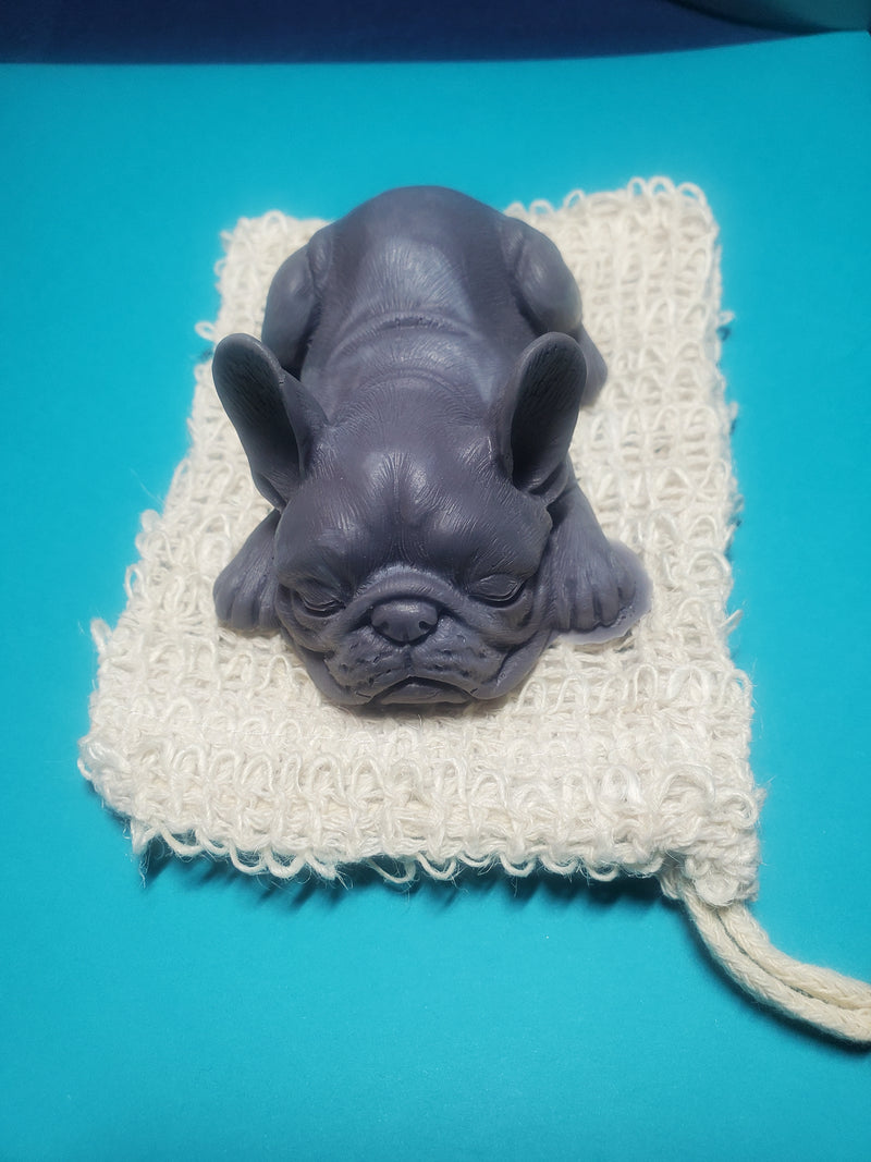 French Bulldog Shaped Soap