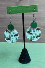 Moose & Tree Earrings