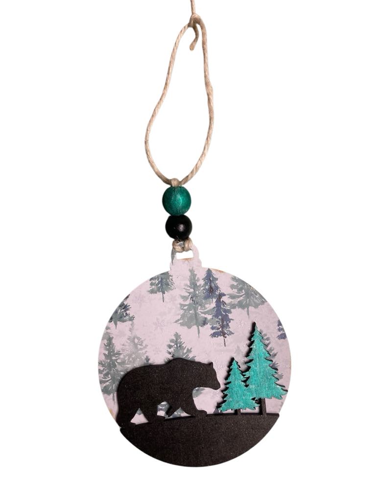 Adirondack Bear w/Tree Ornament