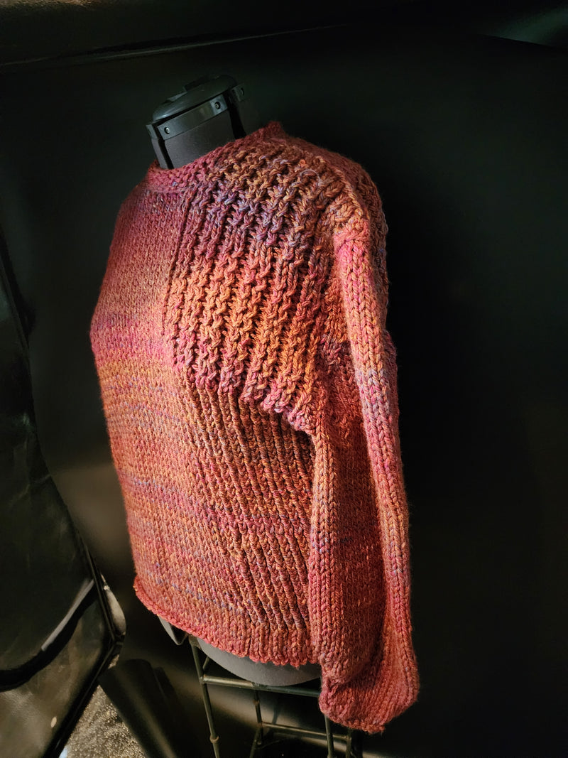 Orange Variegated Sweater