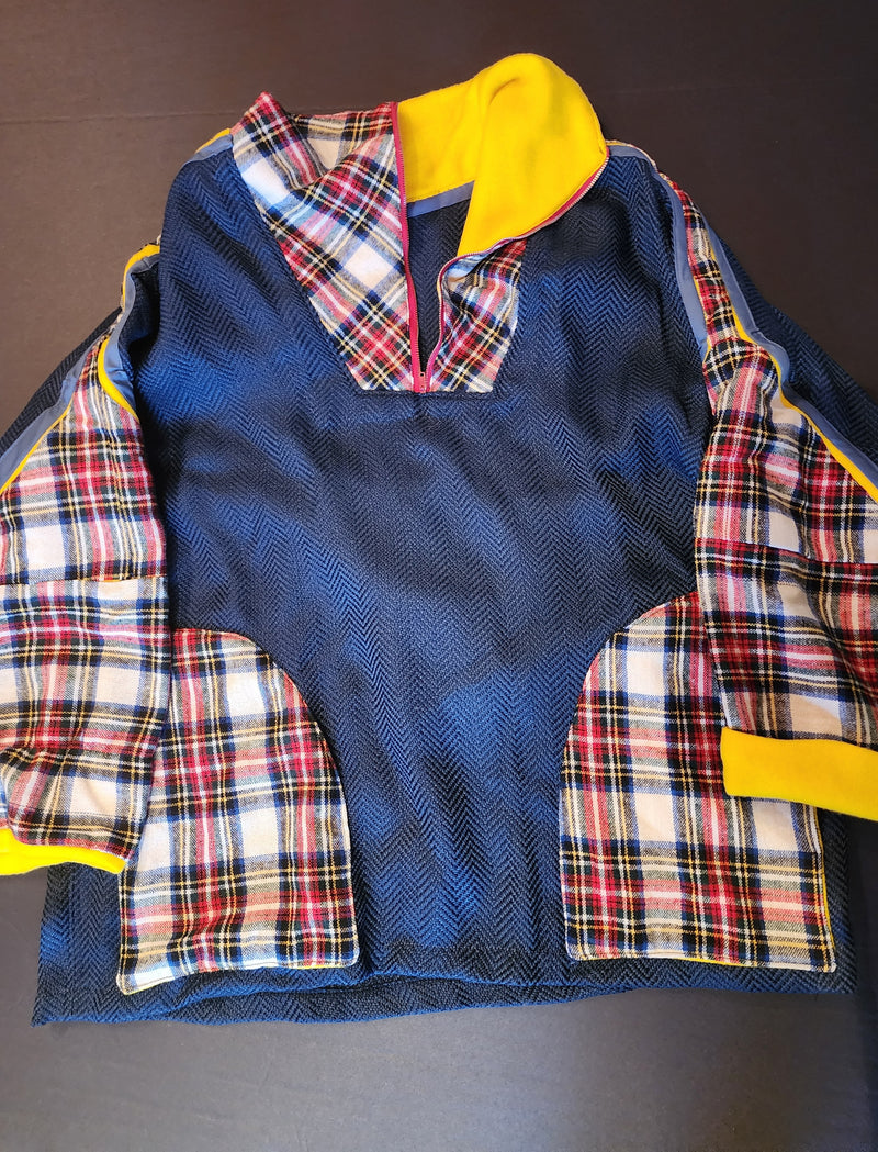 Blue & Plaid Anorak