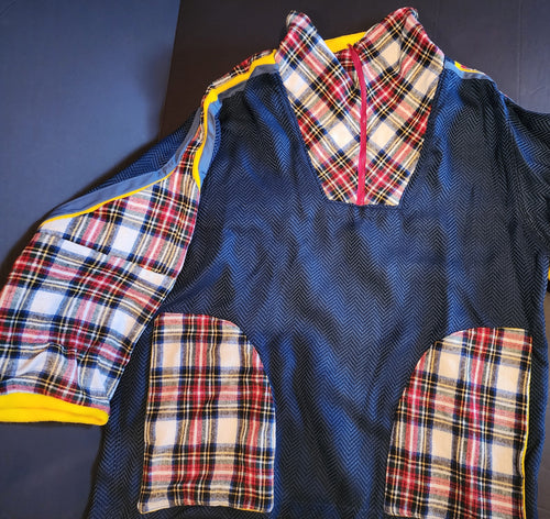 Blue & Plaid Anorak