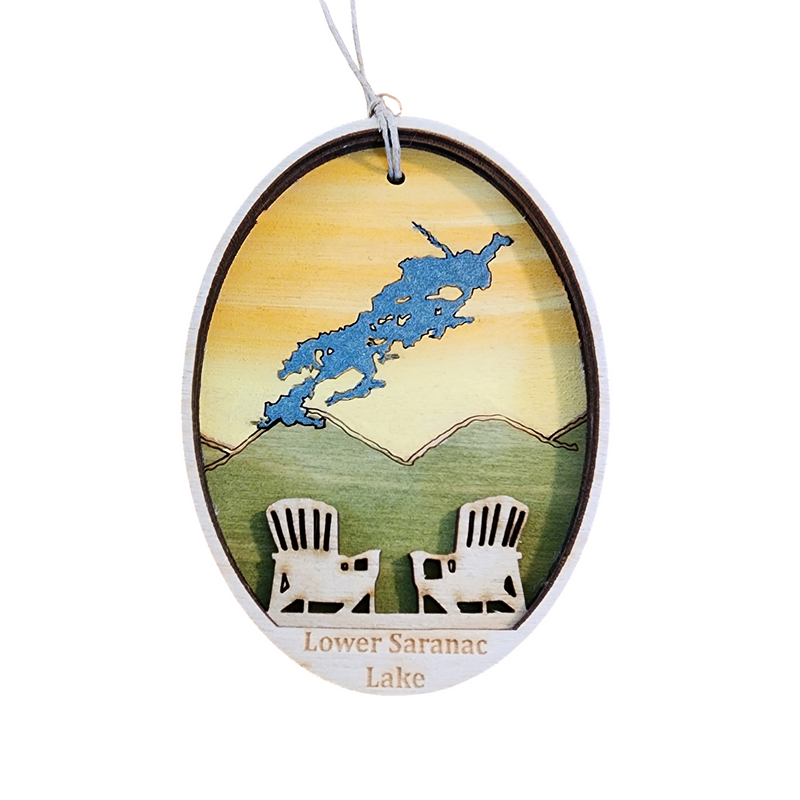 Lower Saranac Lake Ornament