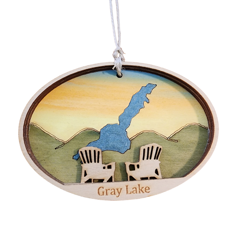 Gray Lake Ornament