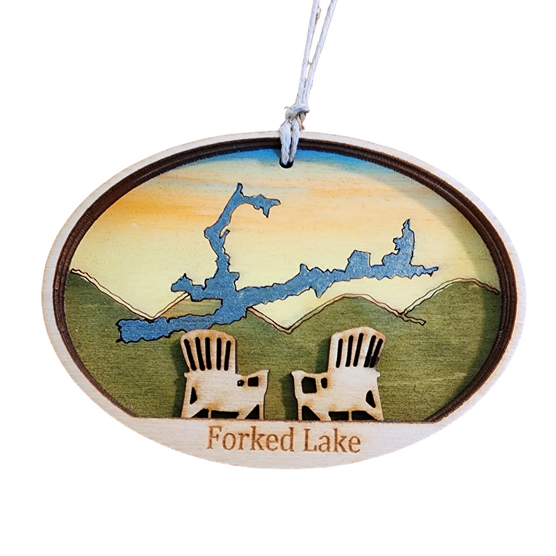 Forked Lake Ornament