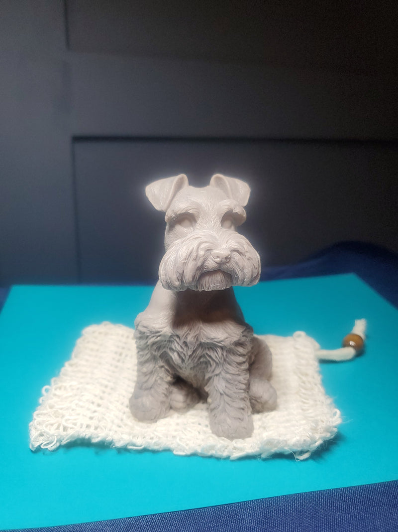 Schnauzer Shaped Soap