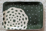 Green Snowflake Tray w/Flying Snow