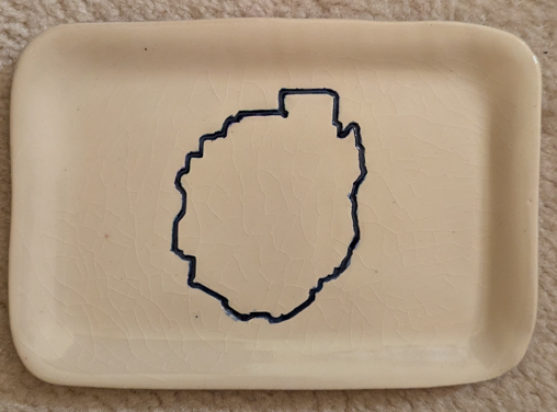 Adirondack Tray - Blue Line