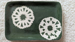 Green Snowflake Tray